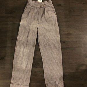 Topshop plaid pants